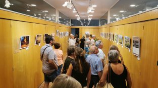 L'exposició, ahir a la tarda, a Can Lleonart. Foto: Ramon Ruiz