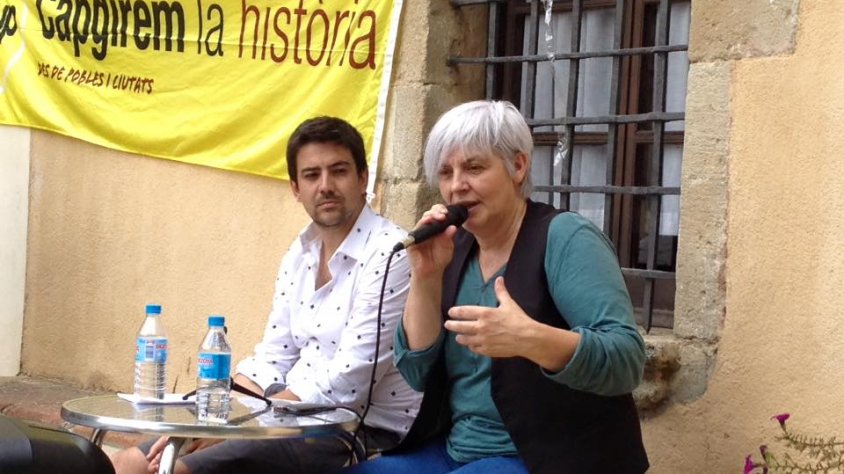 Sabaté, amb Font, durant l'acte