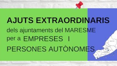 Ajuts extraordinaris per empreses i persones autònomes al Maresme
