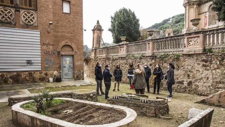 Un dels grups que ahir va rebre una visita a l'edifici de Cal Governador
