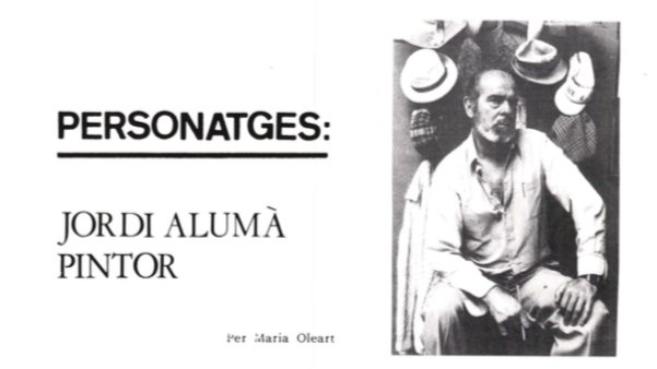 Recordant els personatges de la revista Alella: Jordi Alumà