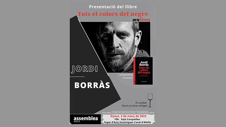 Jordi Borràs presenta demà el seu nou llibre a la Sala Carquefou