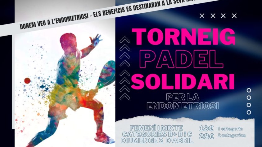 Alella acollirà un torneig de pàdel solidari per la recerca de l'endometriosi 