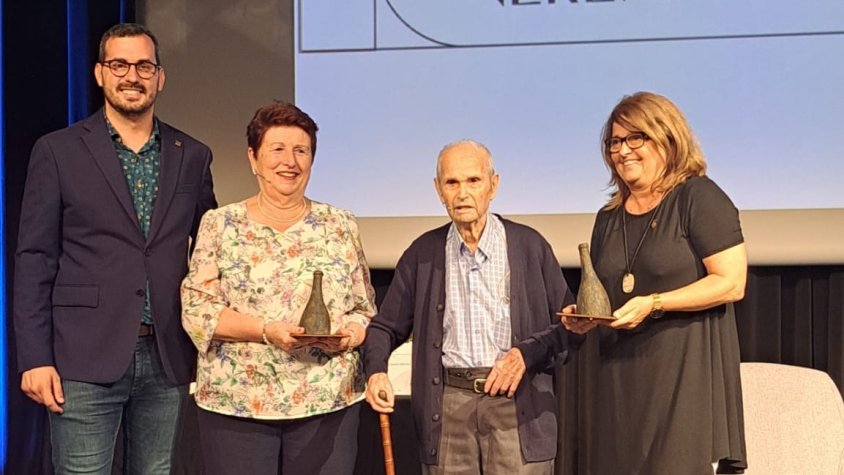 Els premis Verema d'enguany van ser per a Assumpció Lucas i Alejandro Garcia.