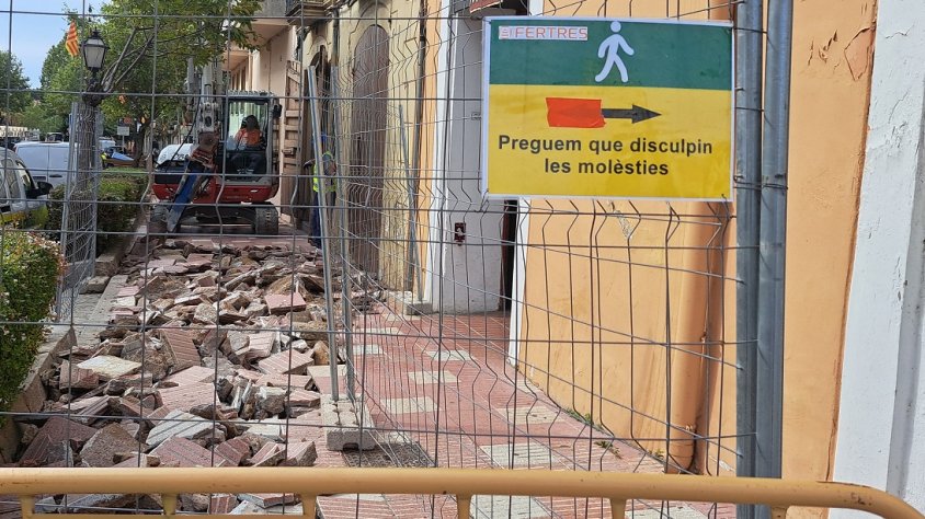 El centre urbà, en obres