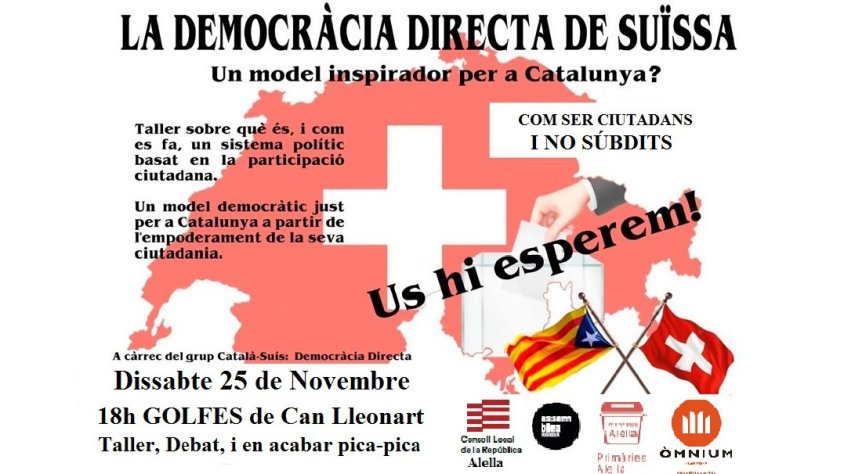 Organitzen un taller per donar a conèixer la democràcia directa de Suïssa