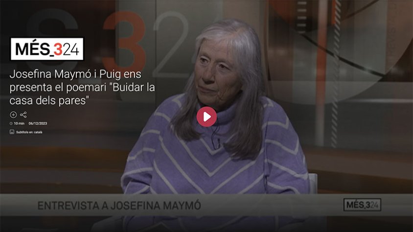 Xavier Grasset entrevista Fina Maymó a la televisió