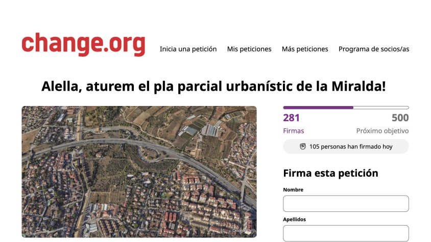 Recullen signatures per aturar el projecte de la Miralda