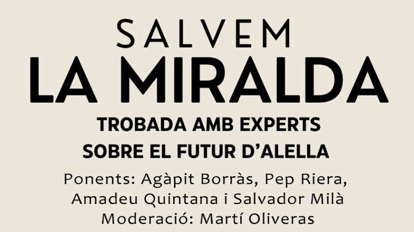 Organitzen una trobada amb experts amb relació al projecte urbanístic de La Miralda
