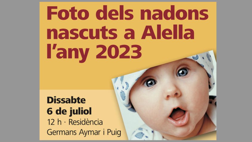 La revista Alella farà la tradicional foto dels nadons nascuts l'any passat el dissabte 6 de juliol 