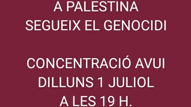 Nova concentració contra la guerra a la franja de Gaza