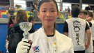 Lea Taupin, campiona de Catalunya de taekwondo