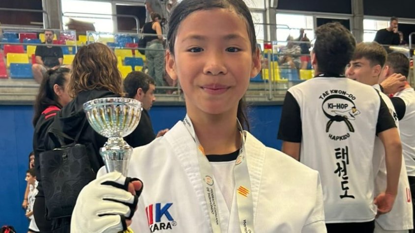 Lea Taupin, campiona de Catalunya de taekwondo