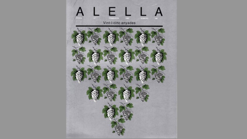 Les 50 veremes de la revista Alella: portada de l’any 1985