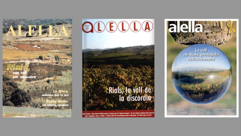 Les 50 veremes de la revista Alella: portades dels anys 1996, 2003 i 2018