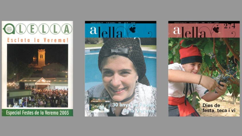 Les 50 veremes de la revista Alella: portades dels anys 2003, 2004 i 2005