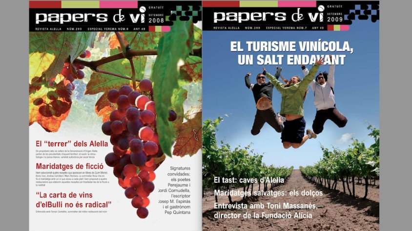 Les 50 veremes de la revista Alella: portades dels 2008 i 2009