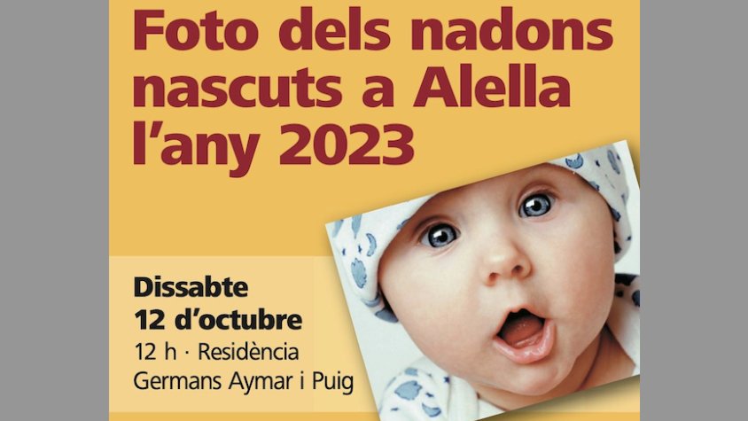 La revista Alella farà la tradicional foto dels nadons nascuts l'any passat el dissabte 12 d'octubre