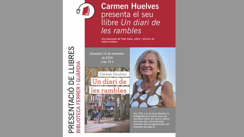 Carmen Huelves presenta el seu nou llibre