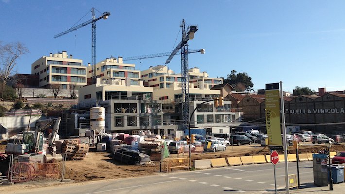 Els pisos de Can Calderó, en obres