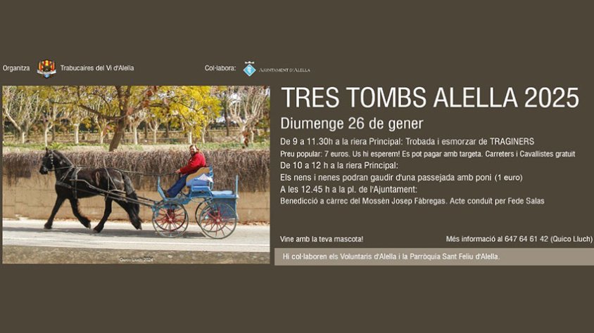 Diumenge 26 de gener, tornen els Tres Tombs