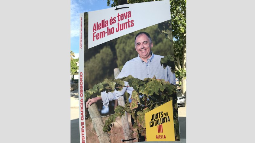 Foto d'un dels cartells de campanya de JxCat