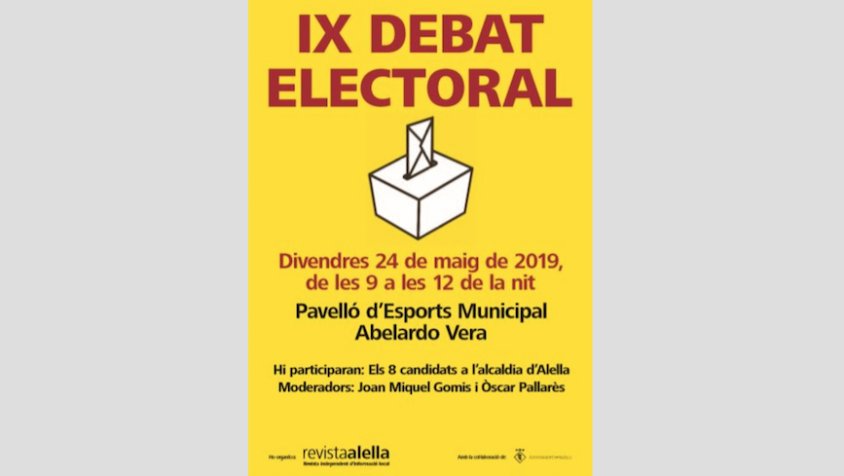 Pregunta als alcaldables durant el debat de la revista Alella