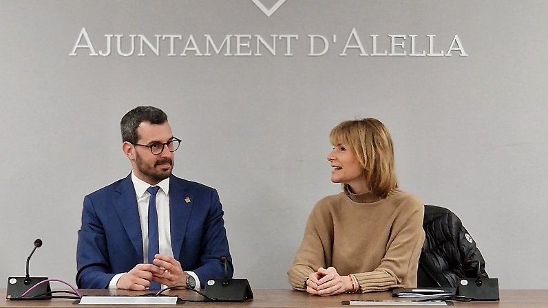 Lluïsa Moret, presidenta de la Diputació de Barcelona, visita Alella