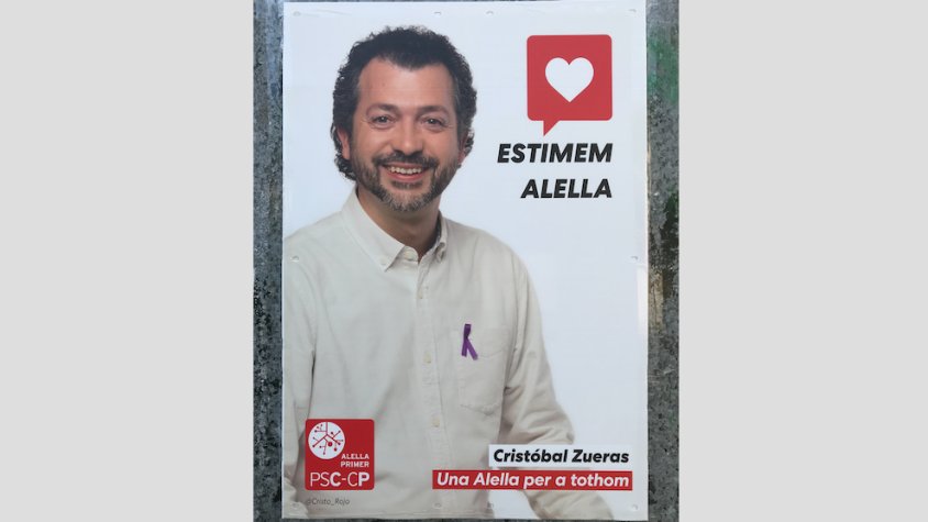 Cartell electoral d'Alella Primer - PSC
