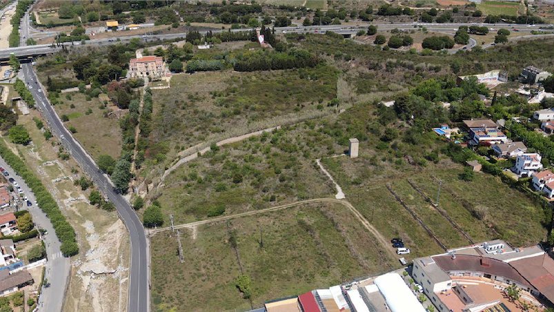 Vista aèria de la finca de la Miralda