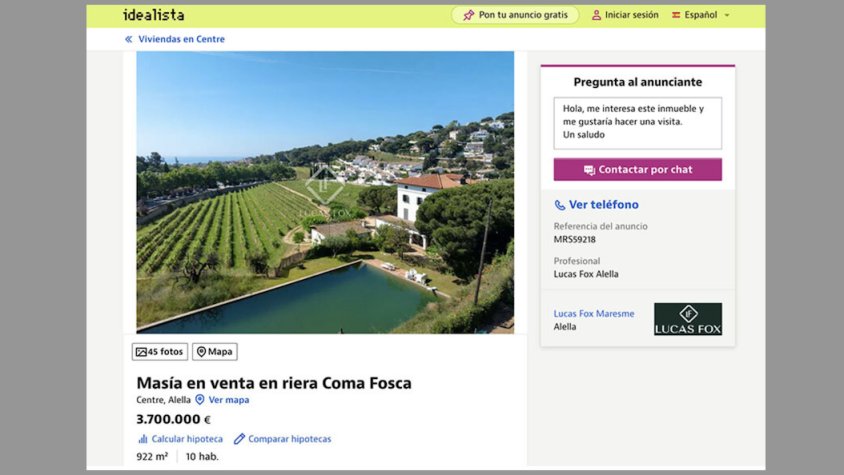 Cal Marquès, Can Sans i Cal Baró, a la venda