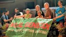 Acció contra el genocidi a Gaza durant la Verema