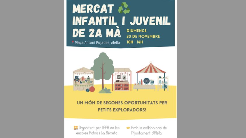 Diumenge 30 de novembrem nercat de segona mà infantil i juvenil