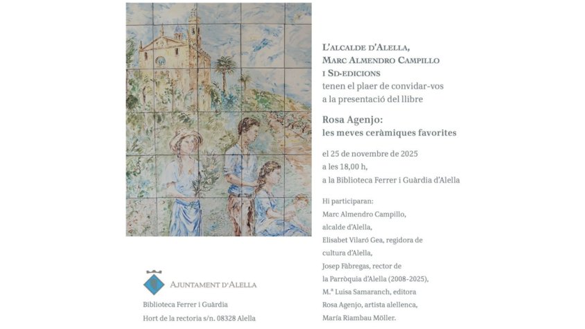 Presentació del llibre de Rosa Agenjo "Les meves ceràmiques favorites"