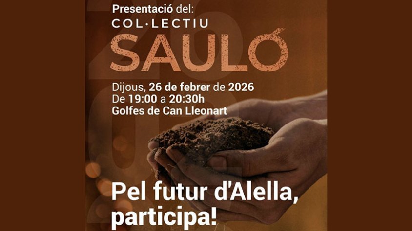Dijous vinent, presentació del Col·lectiu Sauló