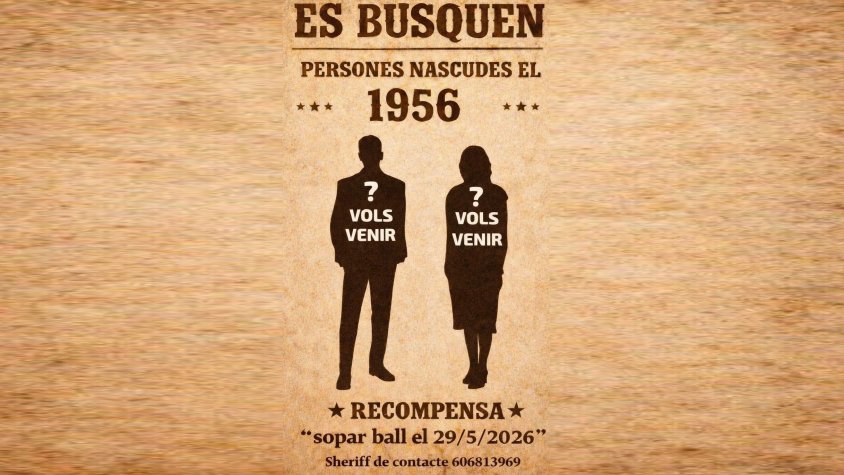Els nascuts el 1956 volen trobar-se i celebrar que enguany fan 70 anys