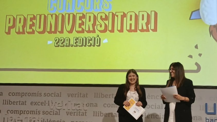 Clàudia de Marfà guanya el Concurs Preuniversitari de la Universitat Internacional de Catalunya